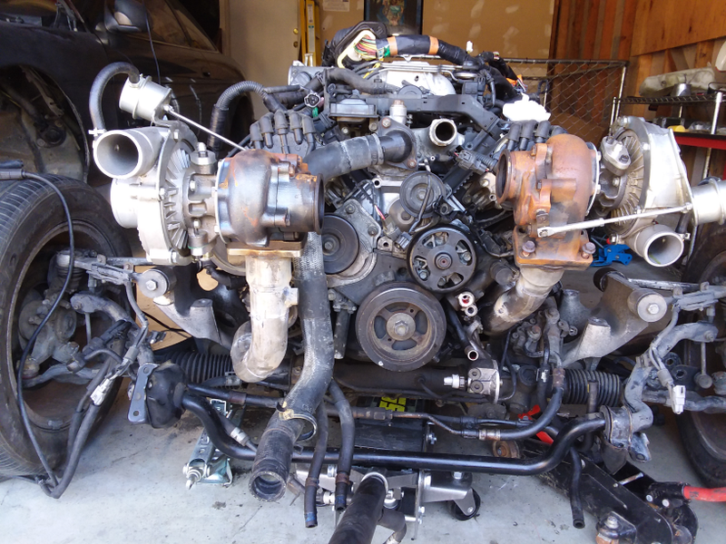 Illustration for article titled Got both exhaust manifolds built, now waiting for parts to continue.